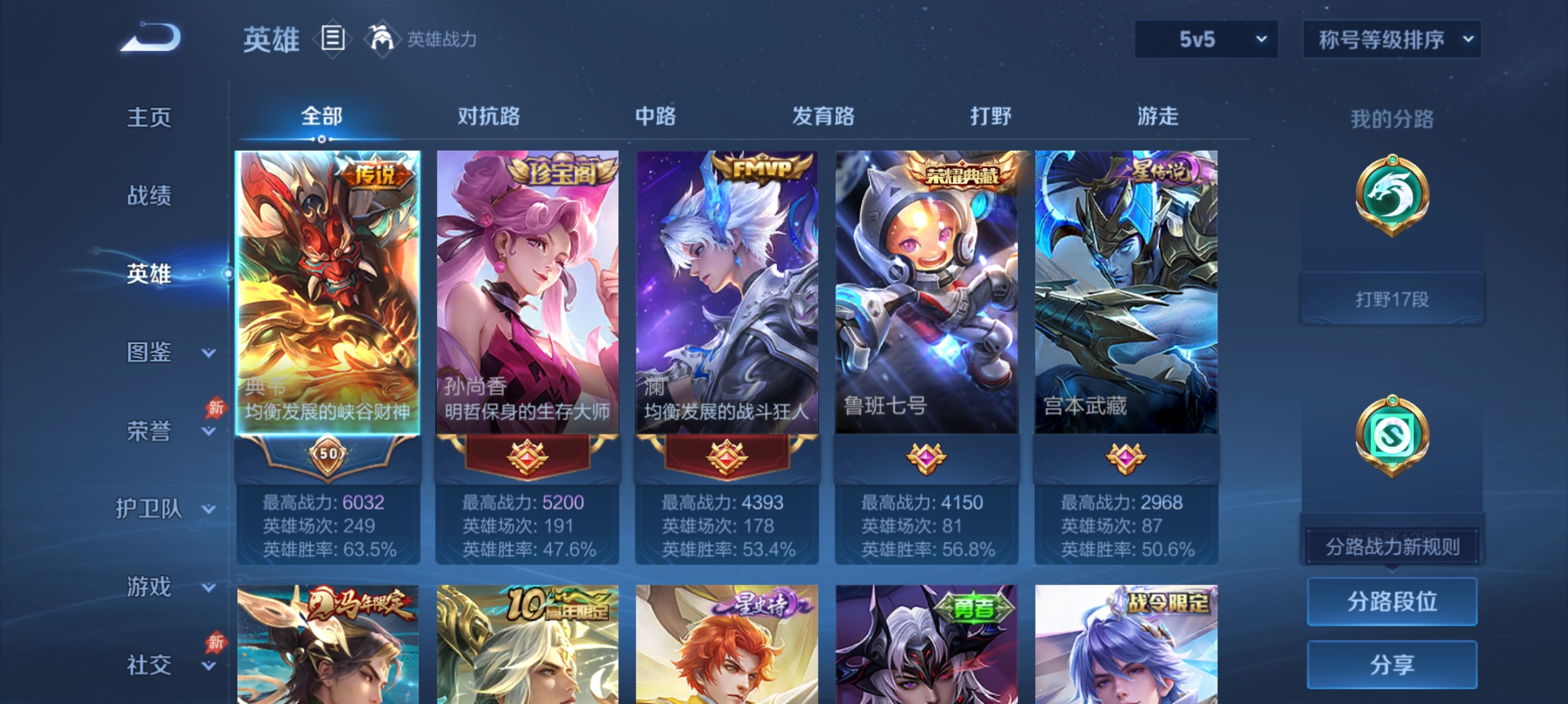 WZMMN4764158王者荣耀账号详情图4 WZMMN4764158王者荣耀账号详情图4
