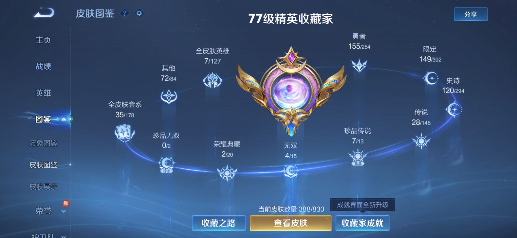 WZMMN4764205王者荣耀账号详情图6 WZMMN4764205王者荣耀账号详情图6